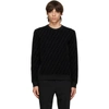 FENDI BLACK PIQUÉ 'FOREVER FENDI' SWEATSHIRT