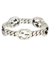 GUCCI GG STERLING SILVER RING,P00585725