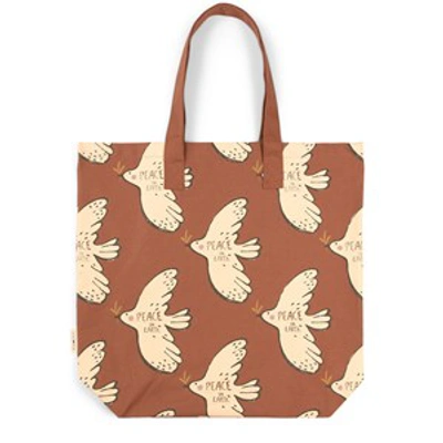 Studioloco Brown Bird Tote Bag
