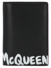 ALEXANDER MCQUEEN ALEXANDER MCQUEEN GRAFFITI LOGO CARDHOLDER