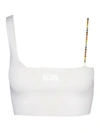 Gcds The Bling Crop Top, White