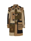 DSQUARED2 DSQUARED2 CAMOUFLAGE PANELLED HOODED COAT