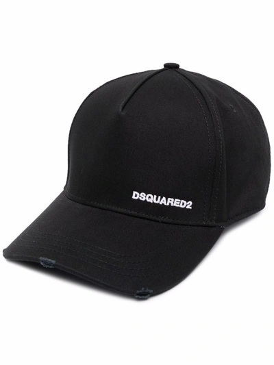 Dsquared2 Logo Embroidered Cap In Black
