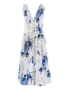 Philosophy Di Lorenzo Serafini Gathered Printed Cotton-poplin Midi Dress In White