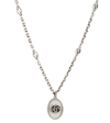 GUCCI DOUBLE G STERLING SILVER CHAIN NECKLACE,P00585766
