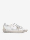 GOLDEN GOOSE GOLDEN GOOSE WOMENS WHITE/OTH WOMEN'S SUPERSTAR W77 LEATHER TRAINERS,67513598