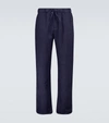 Frescobol Carioca Stretch-cotton Chino Pants In Blue