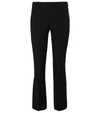S Max Mara Mid-rise Cropped Trousers In Black