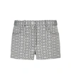Givenchy Logo-print Cotton Shorts In Multicoloured