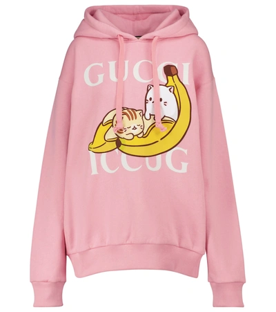 Gucci Bananya Hooded Sweatshirt In Pink