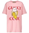 GUCCI X BANAYA印花棉质针织T恤,P00584095