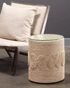 Jamie Young Barbados Oval Side Table In Natural