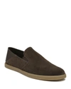 Vince Men's Sanders Suede Fold-down Laceless Sneakers In Espresso