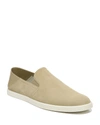 Vince Men's Sanders Suede & Leather Slip-on Sneakers, Natural In Natural