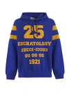 GUCCI GUCCI SWEATSHIRT WITH '25 GUCCI ESCHATOLOGY AND BLIND FOR LOVE 1921 ' PRINT