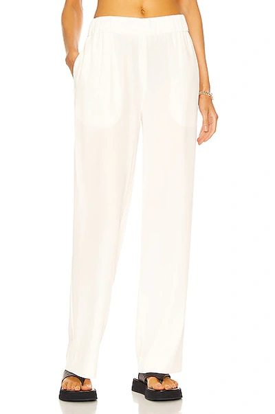 Co Elastic Waist Pull On Pant In Ivory