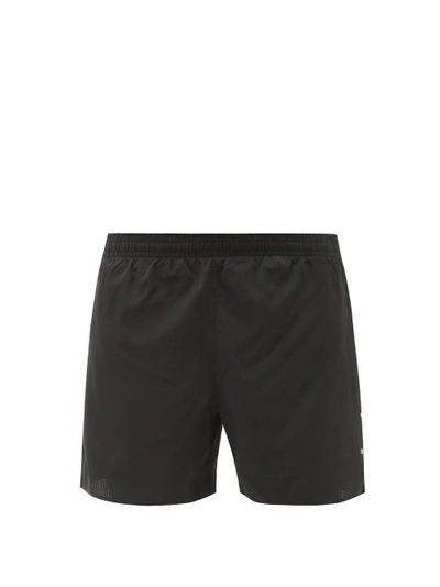 Pressio Ārahi Recycled-fibre Mesh And Jersey 4.5" Shorts In Black