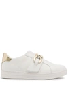 MICHAEL KORS KENNA LOW-TOP LEATHER SNEAKERS