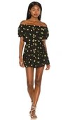 Eberjey Womens Black Nostalgia Garden Elsie Floral-print Cotton Mini Dress L In Black