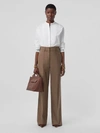 Burberry Monogram-motif Cotton Shirt In Optic White