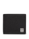 GIVENCHY BLACK HAMMERED LEATHER WALLET