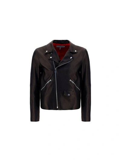 Loewe Biker Jacket In Black Leather