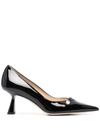 Jimmy Choo Rosalia 65 Patent Leather Pumps In Black