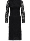 VALENTINO LONG DRESS IN BLACK LACE