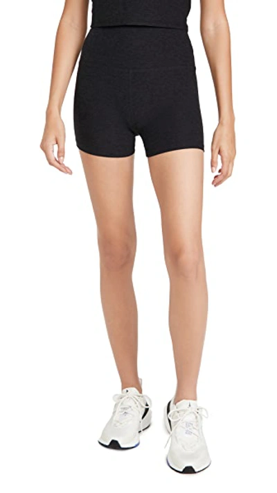 Beyond Yoga Spacedye Cruiser Maternity Biker Short In Darkest Night