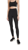 Girlfriend Collective Float Long High-rise Recycled Polyester-blend Leggings In Black
