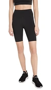 Girlfriend Collective Black Float High-rise Bike Shorts In Black