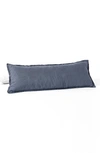 Coyuchi Organic Linen Lumbar Pillowcase In Harbor Blue