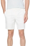 Original Penguin Stretch Cotton Twill Shorts In Bright White