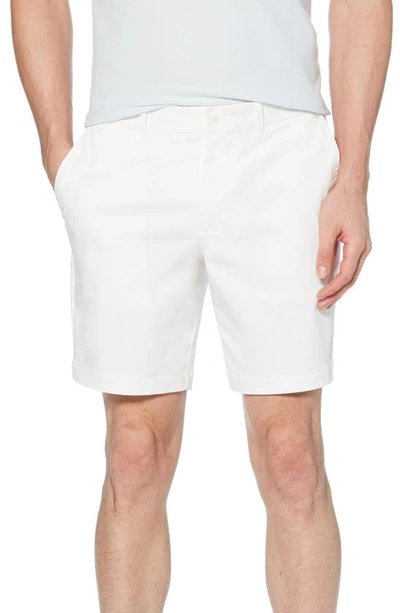Original Penguin Stretch Cotton Twill Shorts In Bright White