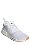 Adidas Originals Nmd_r1 Primeblue "cloud White/cloud White/gum" Sneakers In Gum/white