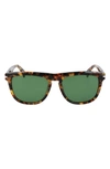 Lanvin Jl 53mm Rectangular Sunglasses In Vintage Havana