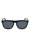 Lanvin 55mm Rectangle Sunglasses In Black