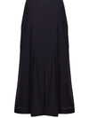 Ferragamo High-waisted Midi Skirt In Black