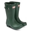 Hunter Original Logo-patch Wellies In Green