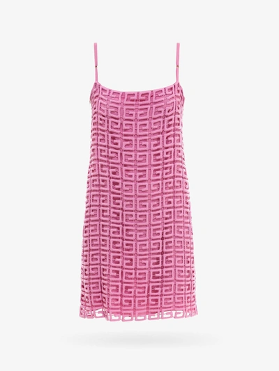 Givenchy Womens Pink Geometric-crochet Woven Midi Dress 12