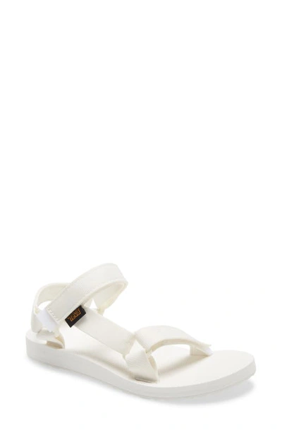 Teva Original Universal Sandal In Bright White Fabric