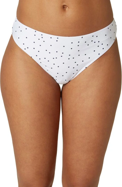 O'neill Sandy's Saphira Dot Bikini Bottoms In White Saphira Dot
