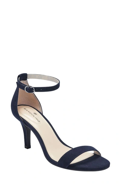 Bandolino Madia Ankle Strap Sandal In Navy Fabric