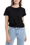 Sanctuary High Street Crisscross Front T-shirt In Black