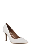 Calvin Klein Gayle Pump In White Leather