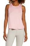 Beyond Yoga Balanced Muscle Tank In Azalea Pink Solid