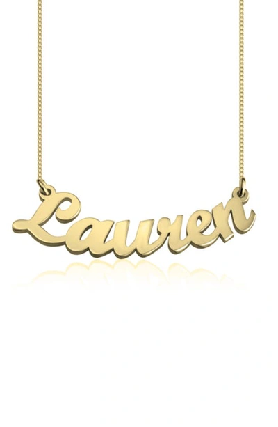 Melanie Marie Personalized Nameplate Pendant Necklace In Gold Plated