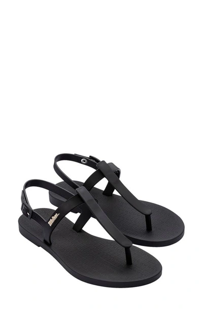 Melissa Sun Ventur Sandal In Black/ Black