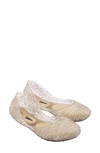 Melissa Campana Flow Flat In Beige/ Beige