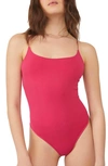 Free People Intimately Fp Offline Tank Bodysuit In Magenta